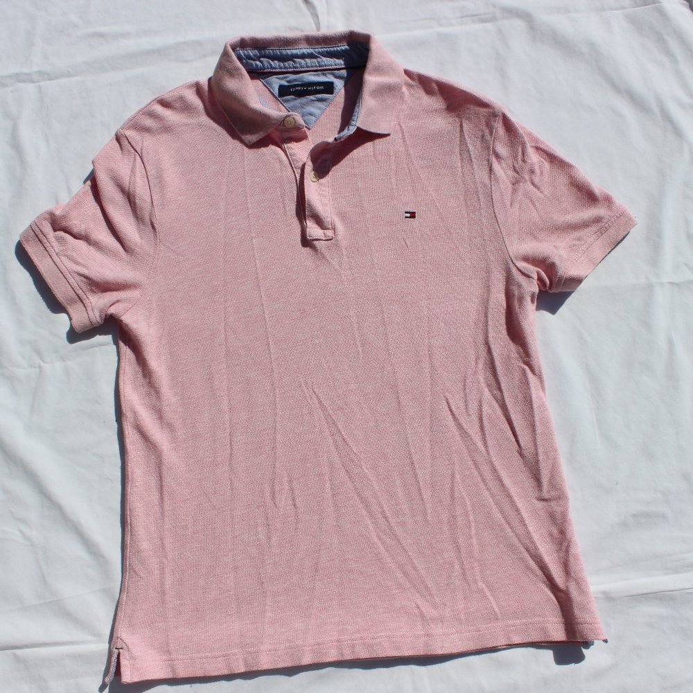 Pink Tommy Hillfiger Polo